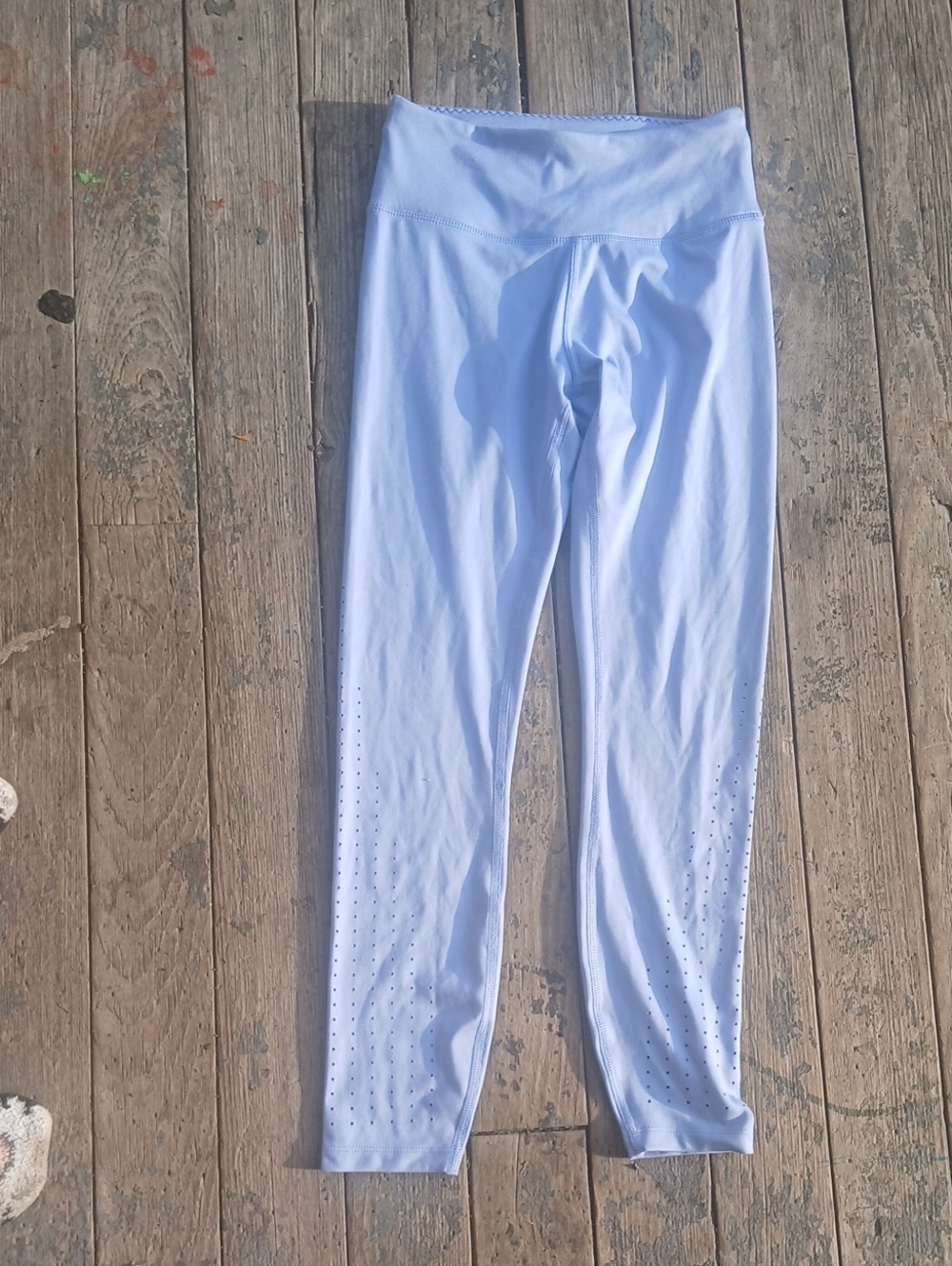 Victorias Secret Essential High Rise Perforated  Blue Performance Leggings